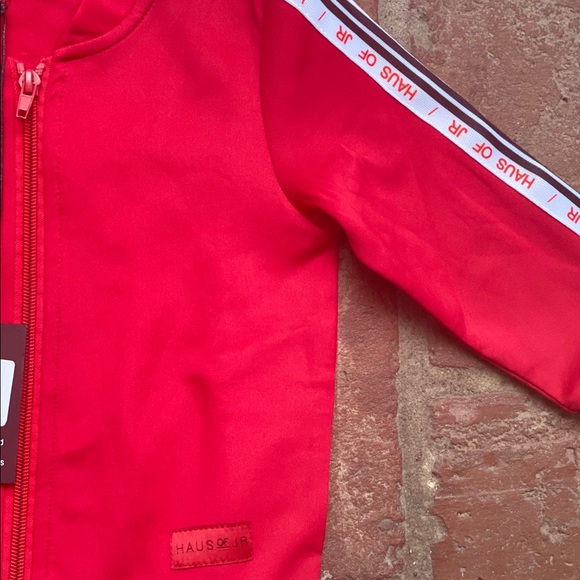 Haus of Jr Laurent Red Track Jacket Sz 1-2T NWT - Picture 9 of 14